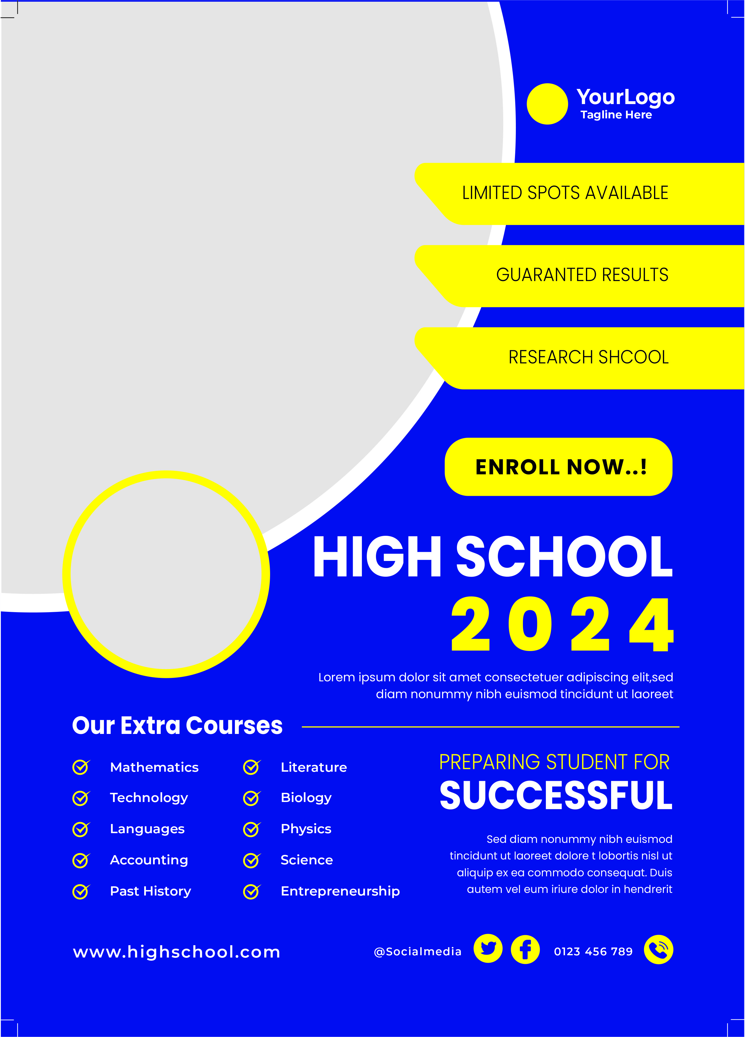 School admision Flyer 1